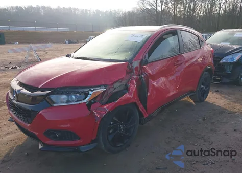 2022 Honda Hr-V 2Wd Sport z USA, uszkodzony, nr VIN 3CZRU5H1XNM719194